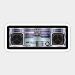 Boombox Radio Graphic Sticker